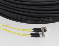 LWL Kabel 30m, 4 Adern, Singlemode, 4E OS1 / OS2, ST-ST