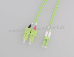 LWL Patchkabel Duplex LC - SC, Multimode OM5