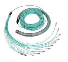 LWL Kabel / Glasfaserkabel mit 24 Fasern,  LC-LC, OM3, 80m,